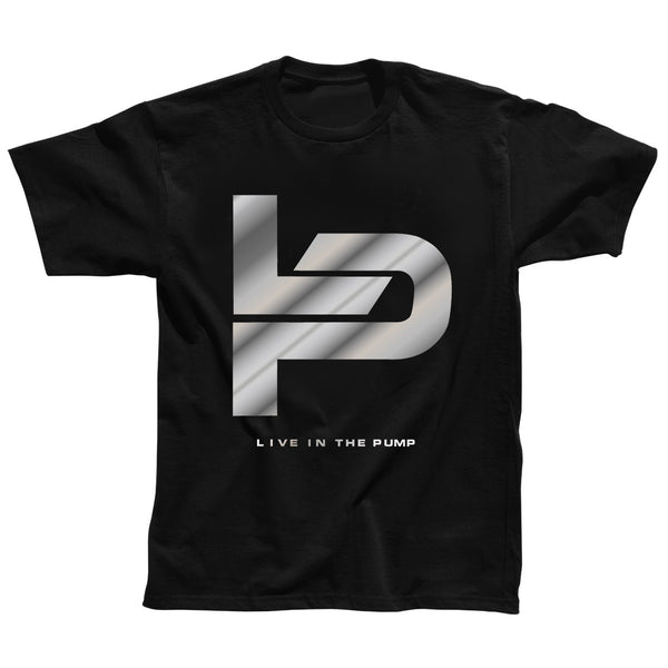 Live in The Pump Silver Logo Premium Cotton T-Shirt