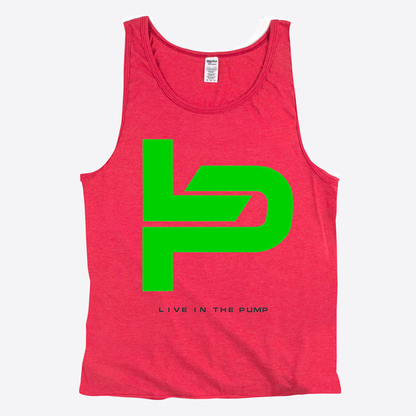 Live in The Pump Green Logo Men's Tank